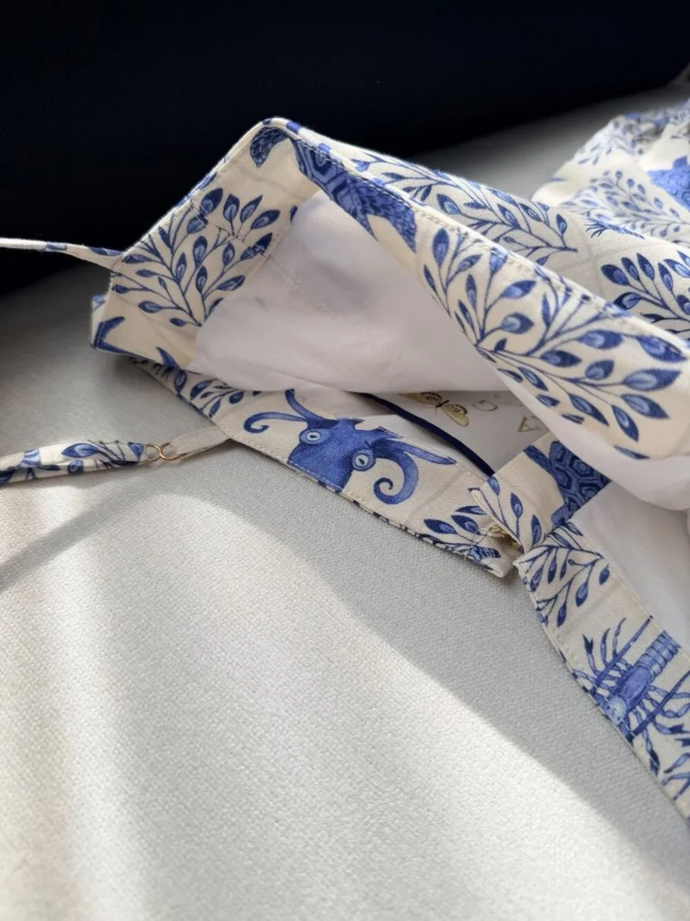 Agua by Agua Bendita Blue Marine Life Print Spaghetti Strap Maxi Dress - Picture 3 of 10